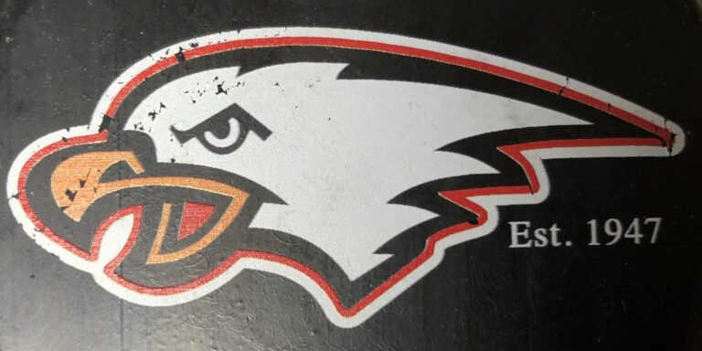 Innisfail Eagles puck (Galen Hartviksen, mymountainviewnow.com staff)