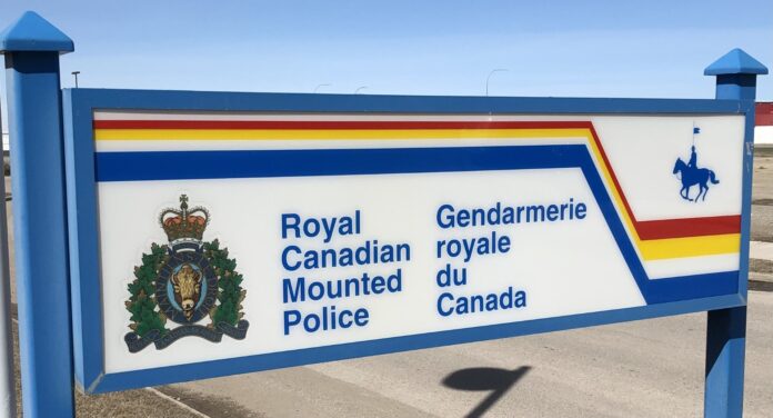 Alberta RCMP Detachment Sign (Galen Hartviksen, mymountainviewnow.com staff)