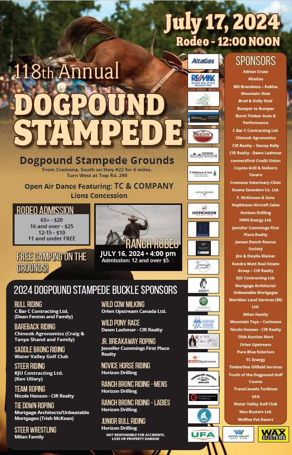 118th Dogpound Stampede Starts At Noon On Wednesday
