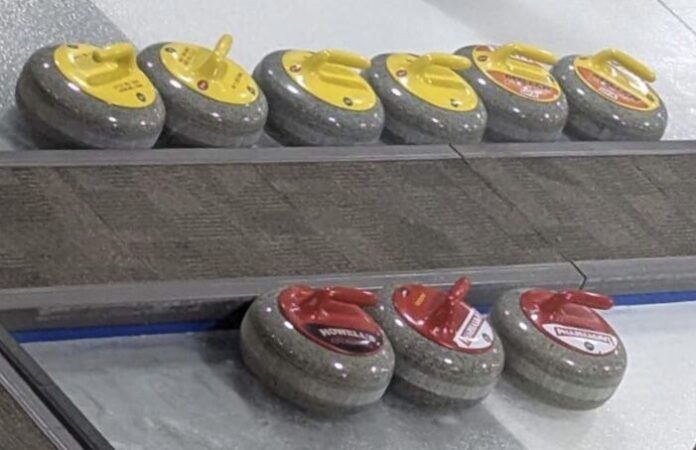 Innisfail Curling Club rocks. (Cory Noel, mymountainviewnow.com staff)