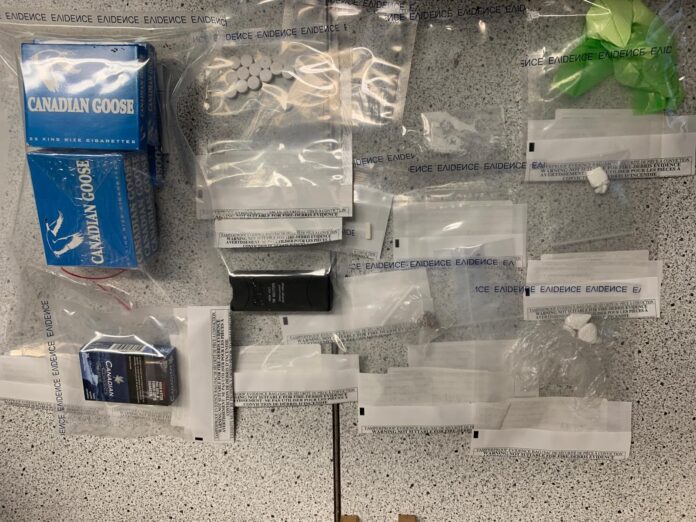 Items seized following a vehicle search on February 27, 2025. (Supplied, RCMP)