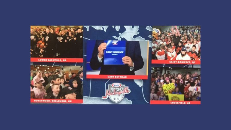 Kraft Hockeyville winner for this year is announced as Saint-Boniface, Quebec on April 5, 2025. (Galen Hartviksen, mymountainviewnow.com staff)