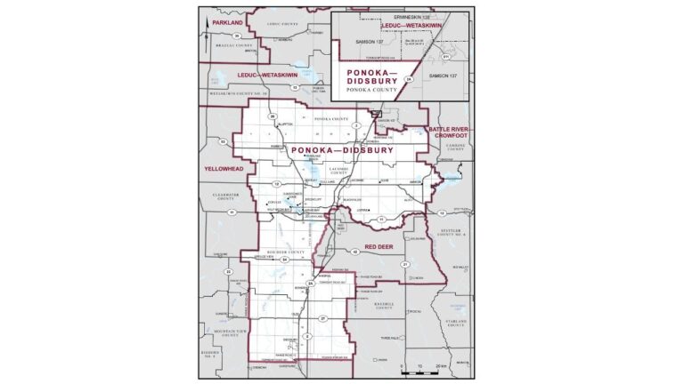 Ponoka-Didsbury riding. (elections.ca)