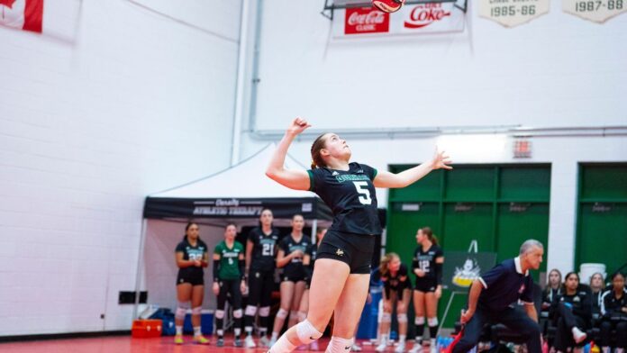 Erin Black in action for Durham College. (Supplied, Durham College - photo by Jay Buck)
