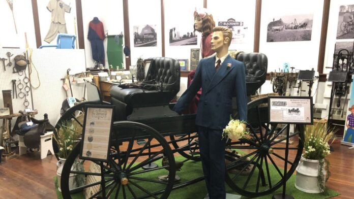 The Democrat from the McLaughlin Carriage Co. May 28, 2025. (Galen Hartviksen, mymountainviewnow.com staff)