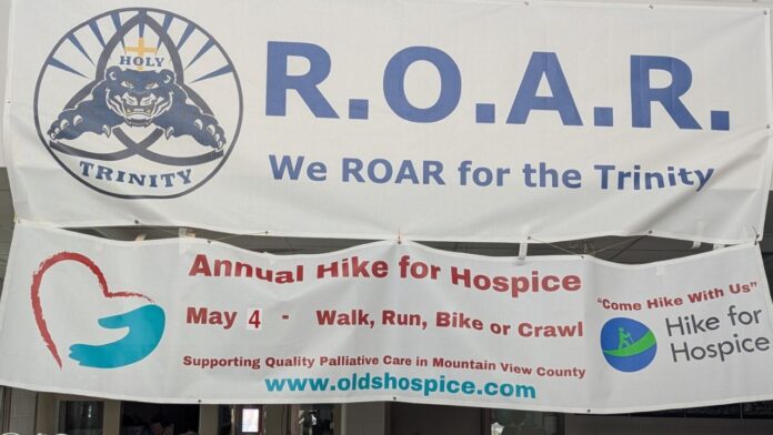 Hike for Hospice at Holy Trinity Catholic School in Olds on May 4th, 2025. (Cory Noel, mymountainviewnow.com staff)