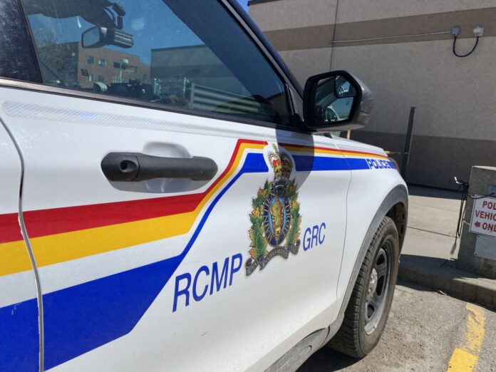 RCMP cruiser door (Ethan Montague, MyMountainviewNow staff)