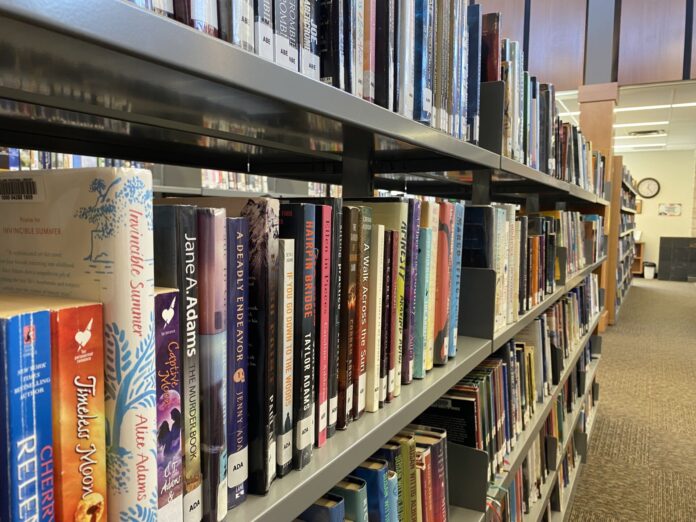 Books in the Olds Municipal Library (Ethan Montague, MyMountainviewNow staff)