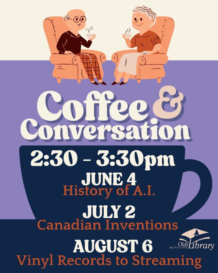 Coffee & Conversation at Olds Library Coffee & Conversation at Olds Library