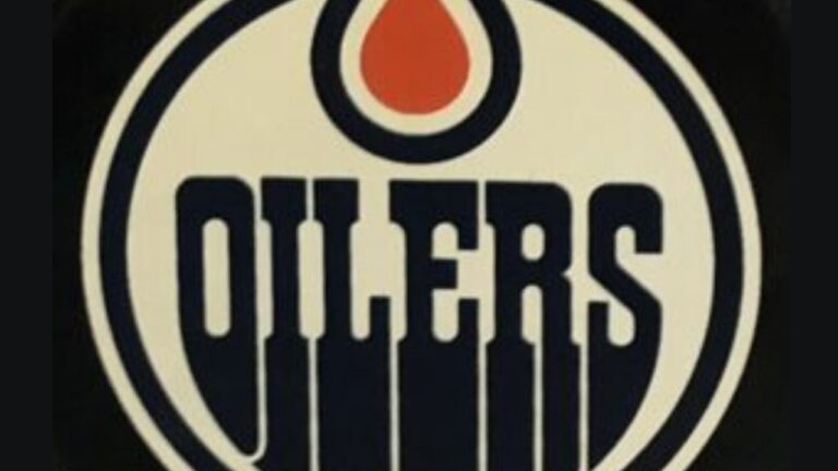 Edmonton Oilers Puck. (Galen Hartviksen, mymountainviewnow.com staff)