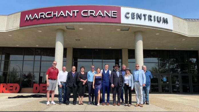 Unveiling of the new Marchant Crane Centrium in Red Deer on June 5, 2025. (Ethan Montague, mymountainviewnow.com staff)