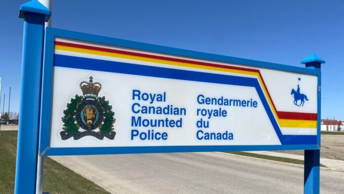 Rural Alberta RCMP sign (Ethan Montague, mymountainviewnow.com staff)