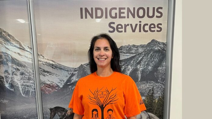 Joleen Fluet with the Indigenous Services team at Olds College of Agriculture & Technology. (Supplied, Olds College)