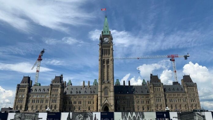 The Centre Block building on Parliament Hill in Ottawa. (Photo by Vista Radio Staff)