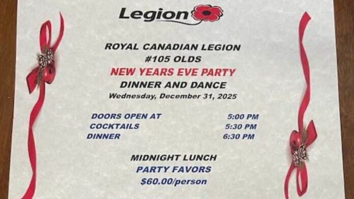 (Supplied, Olds Royal Canadian Legion)