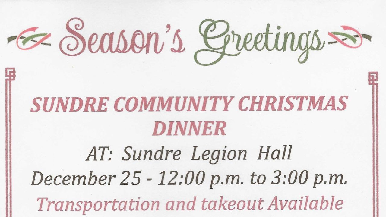 Many options available to enjoy a festive feast in Sundre : My Mountain View Now