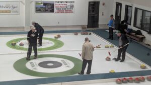 Action at the Didsbury Farm and Ranch Bonspiel on January 9, 2026. (Cory Noel, mymountainviewnow.com staff)