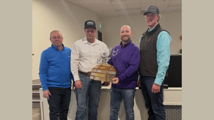 2026 A-event Farmers/open winners Evans Law Office.(Innisfail Farmers & Farmerettes Bonspiel Facebook page)
