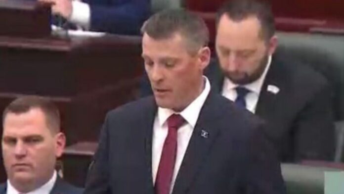 Nate Horner tabling Budget 2026 (Alberta Legislature)