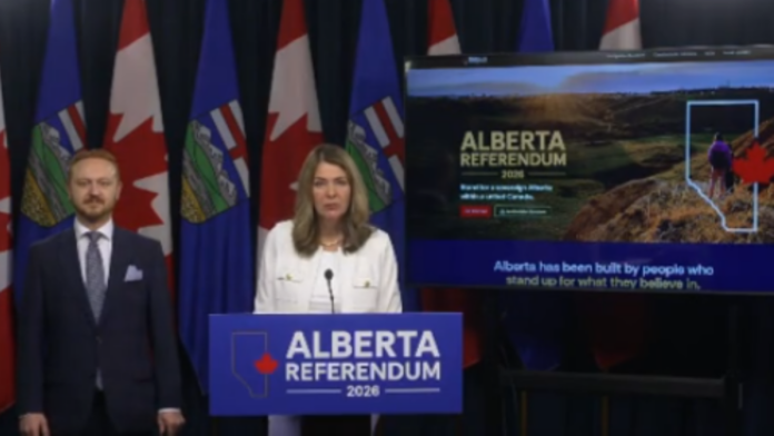 Alberta Premier Danielle Smith gives an update on the referendum.