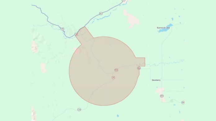 RWF036 in Rocky Mountain House Forest Area (Supplied, Alberta Emergency Alert)