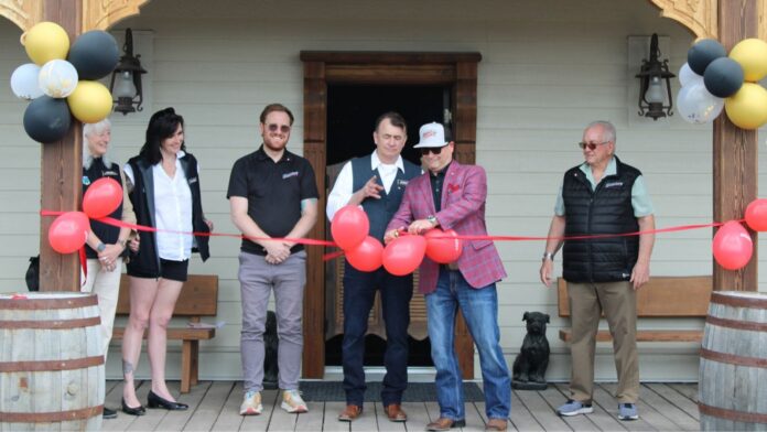 Ribbon cutting and grand opening for West of 22 Productions Inc. on July 1, 2026. (Supplied, Mountain View Regional Film Office)