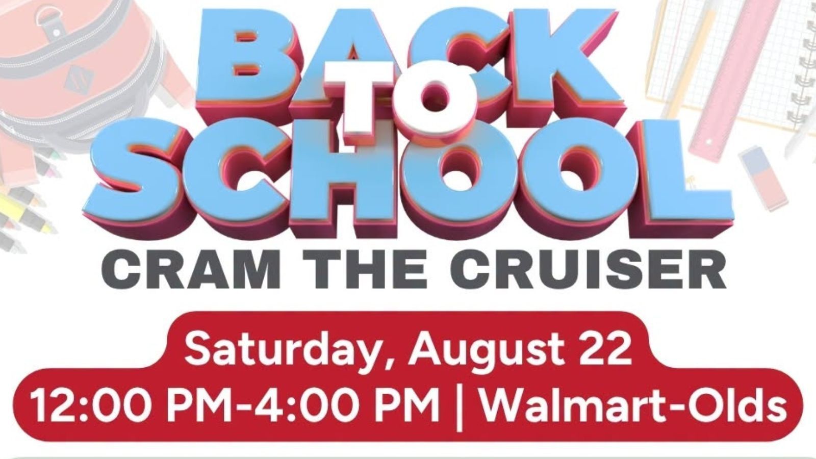 Pencil in these upcoming chances to support the back to school supply program in Olds